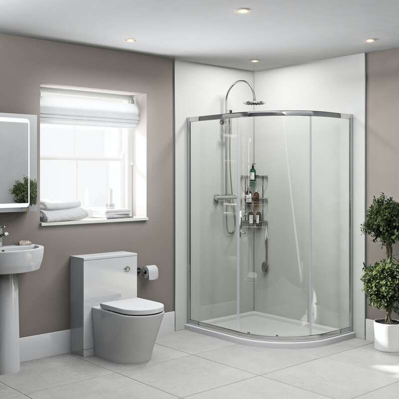 Orchard Gloss White shower wall panel pack for enclosures up to 1000 x 1000