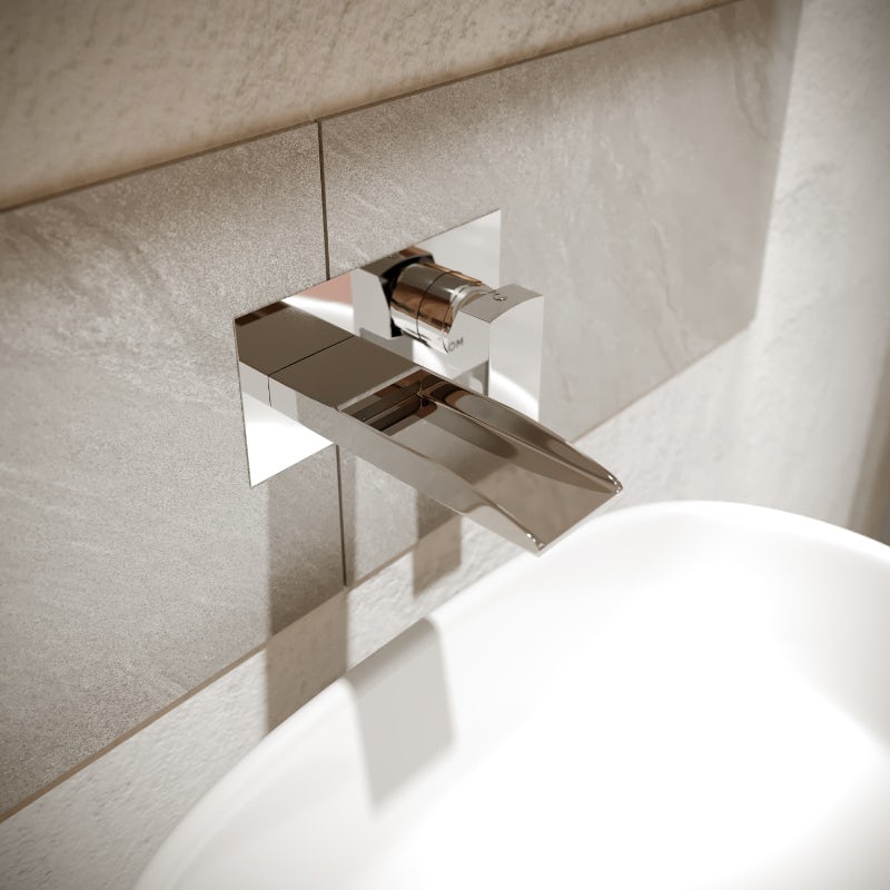 Mode Cooper wall mounted waterfall basin mixer tap