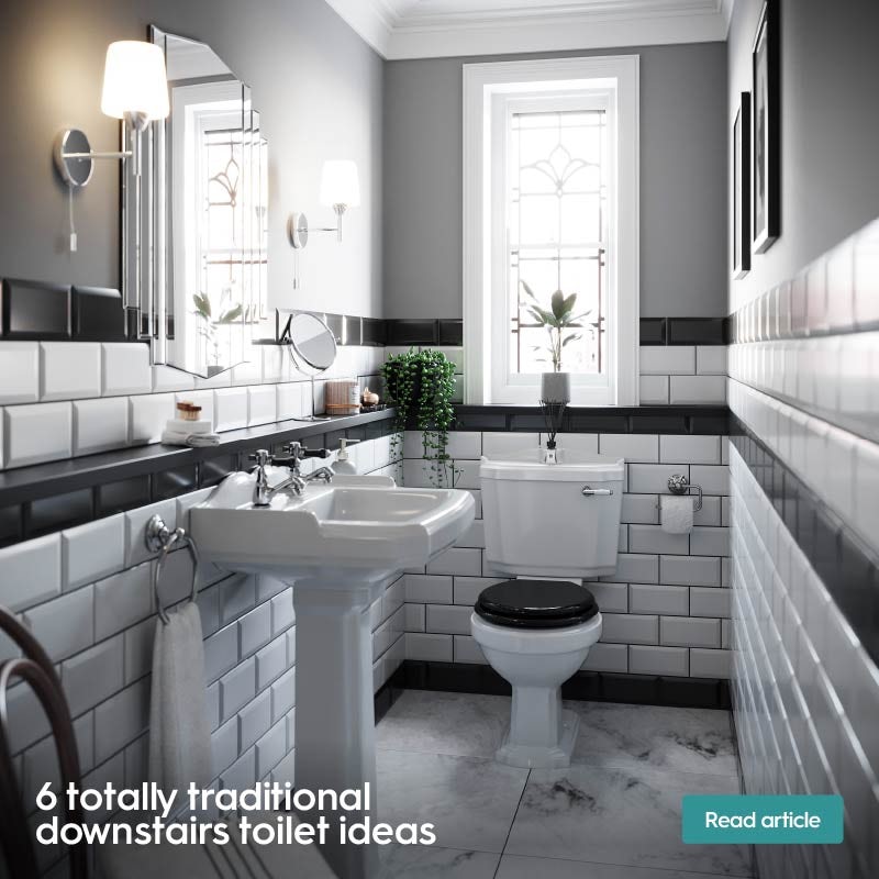 6 totally traditional downstairs toilet ideas