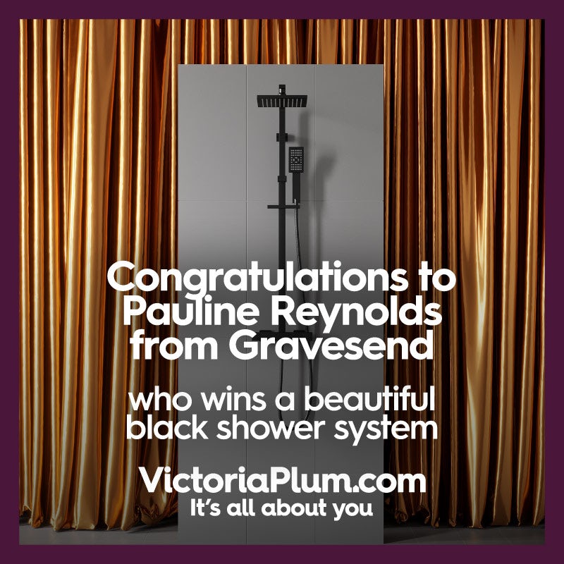 Beautiful black shower system winner