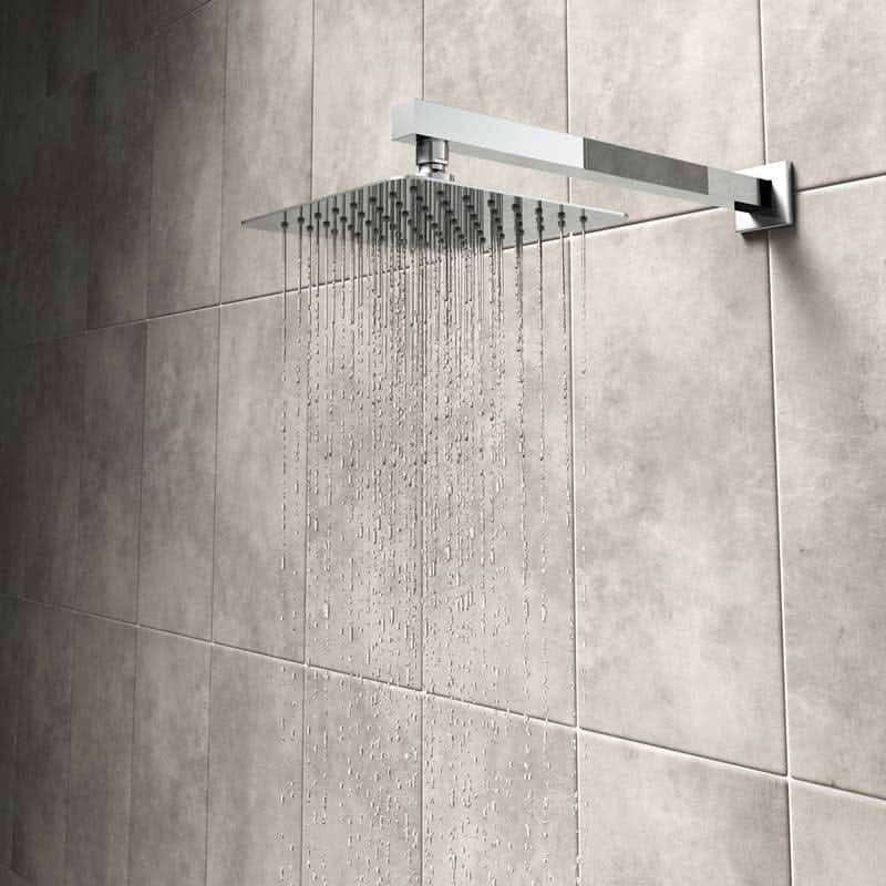 Mode Renzo square slim stainless steel shower head 200mm