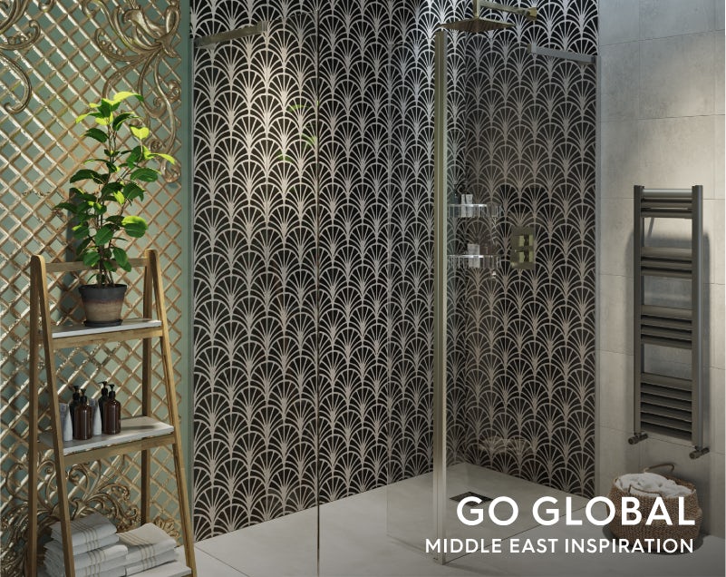 Get the look: Go Global—Middle East bathroom shower