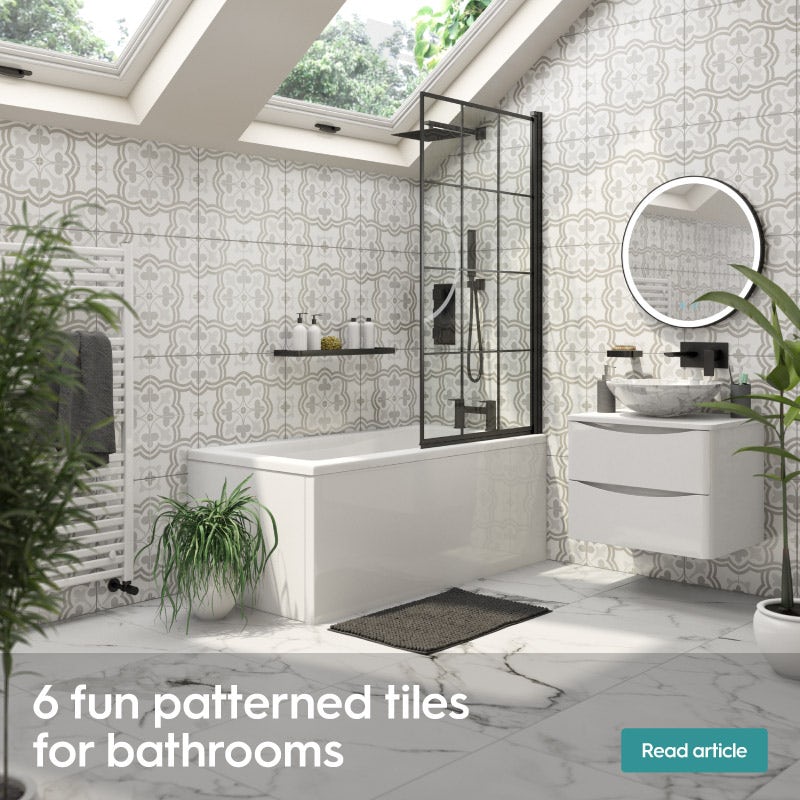 6 fun patterned tiles for bathrooms