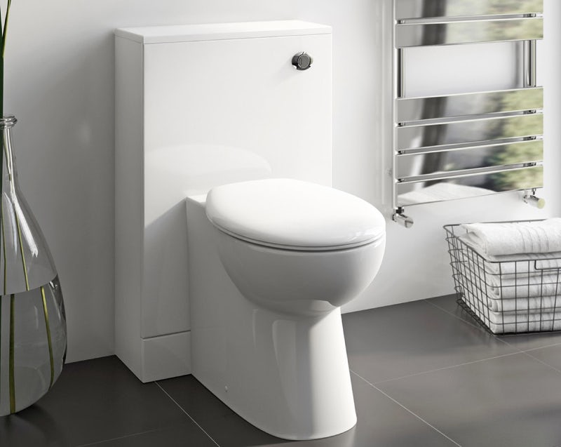 Back to wall toilet with unit