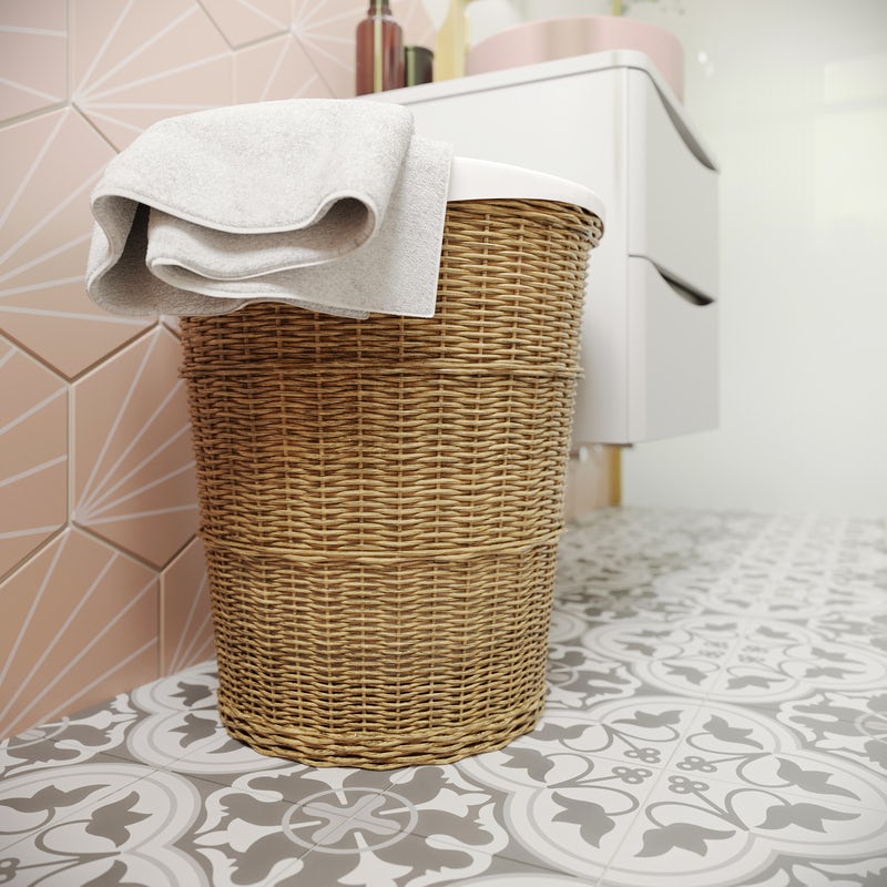 Laundry basket for the bathroom
