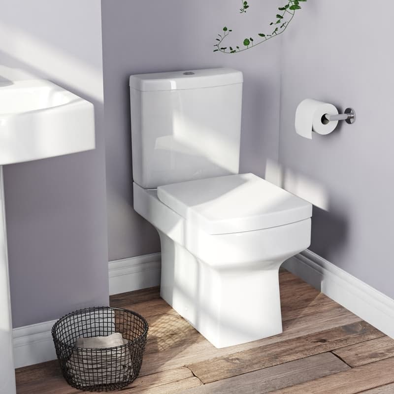 Orchard Wye square thermoset replacement toilet seat with soft close hinges