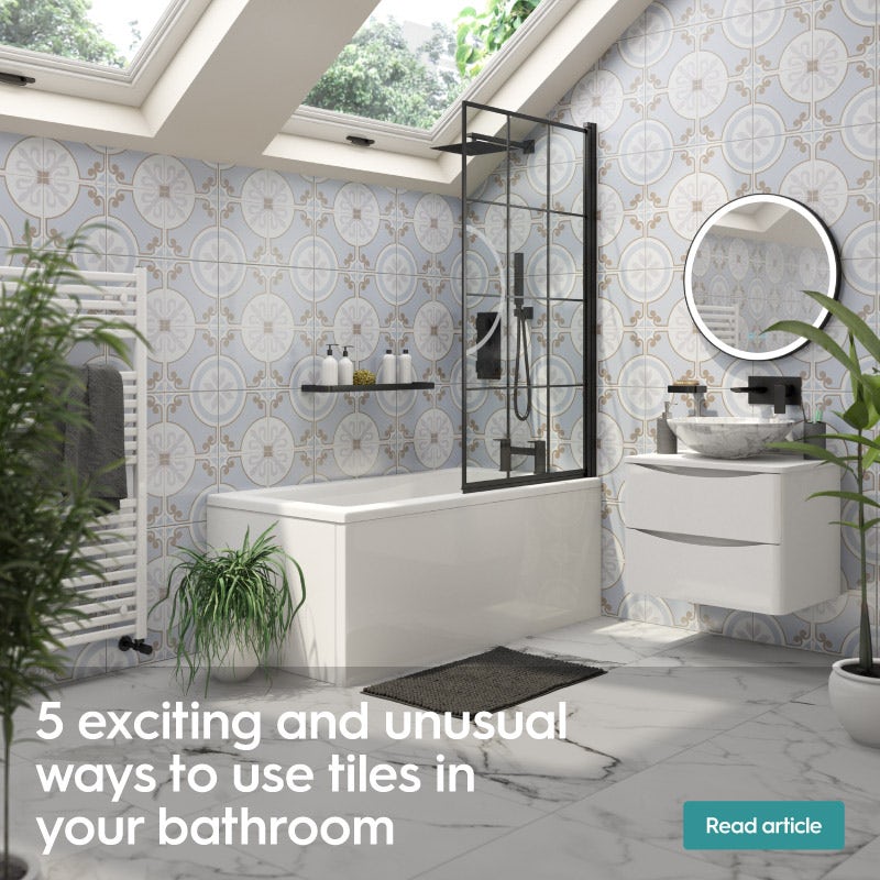 5 exciting and unusual ways to use tiles in your bathroom