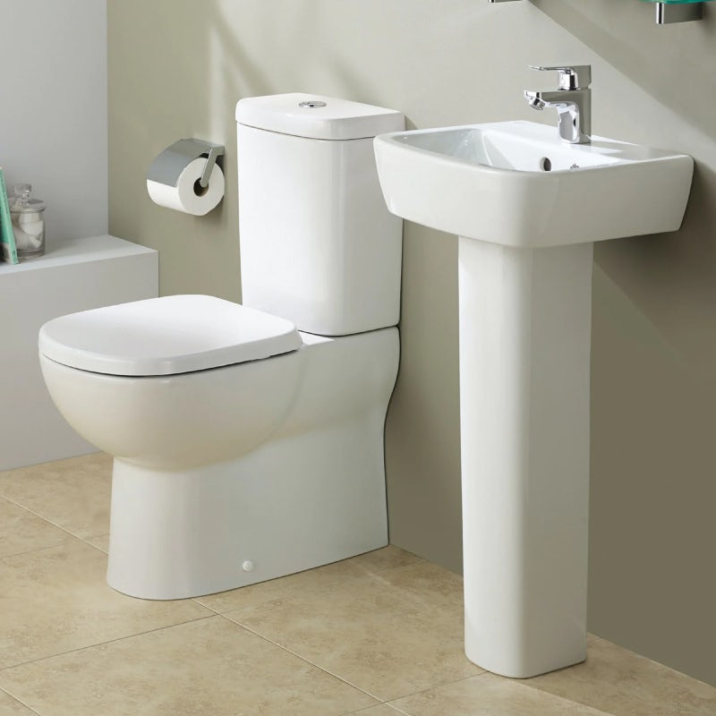 Ideal Standard Tempo 1 tap hole full pedestal bathroom basin 400mm