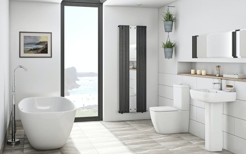 Mode Ellis bathroom suite with freestanding bath