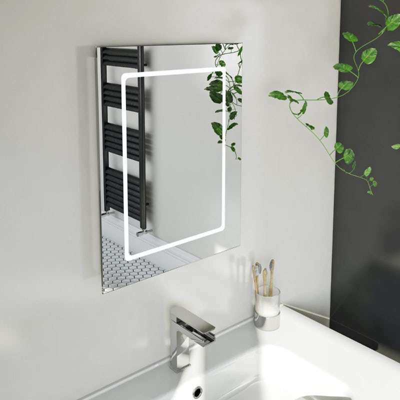 Mode Grayson LED illuminated mirror 500 x 390mm with demister