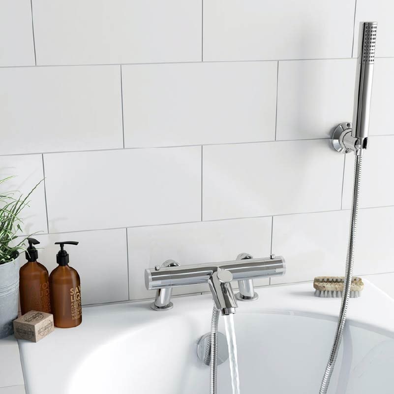 Orchard Wall or deck mount thermostatic bath shower mixer tap