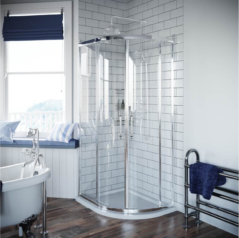 The Bath Co. Camberley thermostatic exposed mixer shower