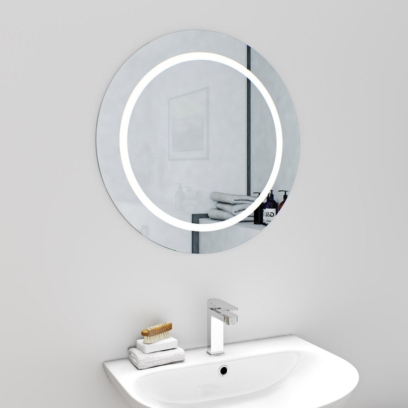 Mode Shine round LED mirror with demister