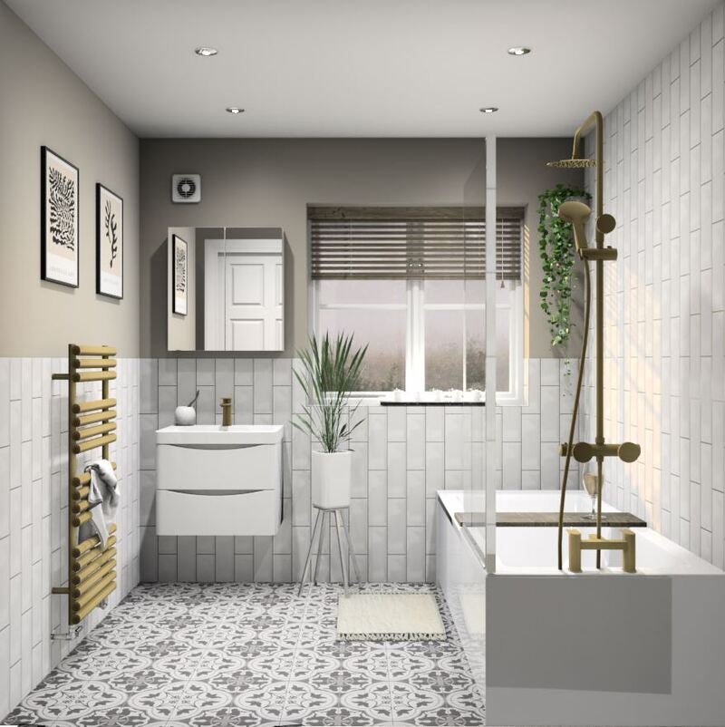 Show your installer how you want your bathroom to look