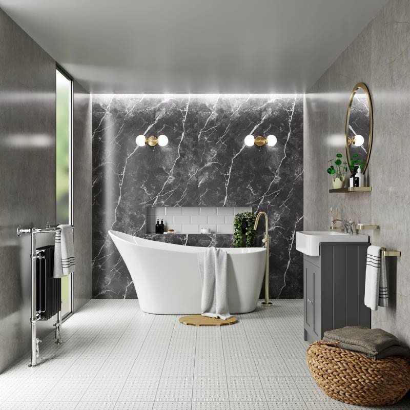 Bathroom trends 2022: Statement stone