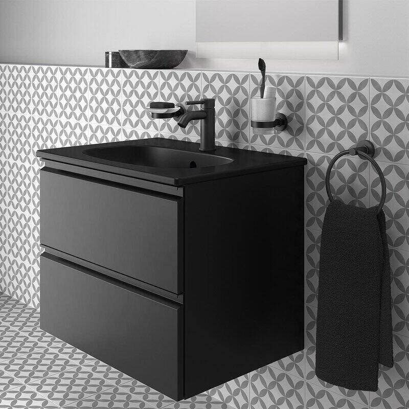 Ideal Standard IOM silk black bathroom accessories