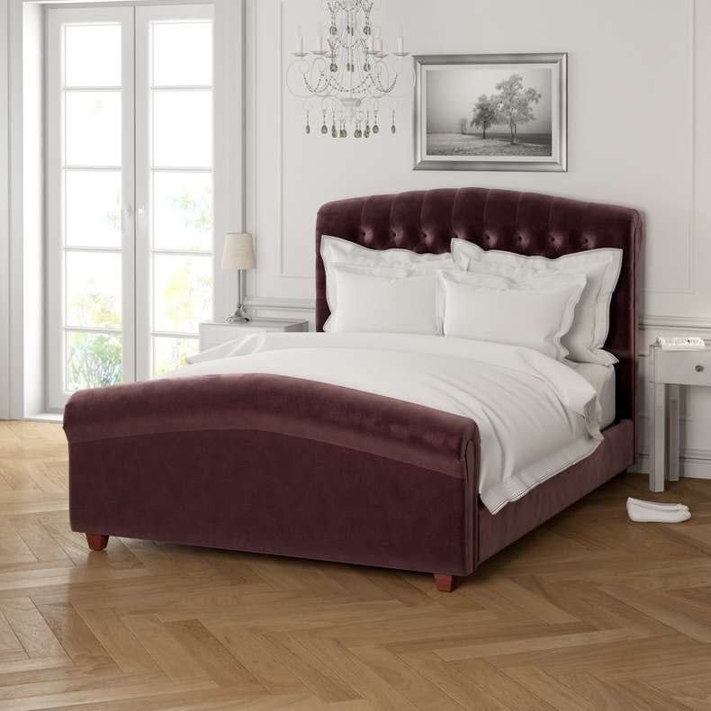 Serene mulberry double bed