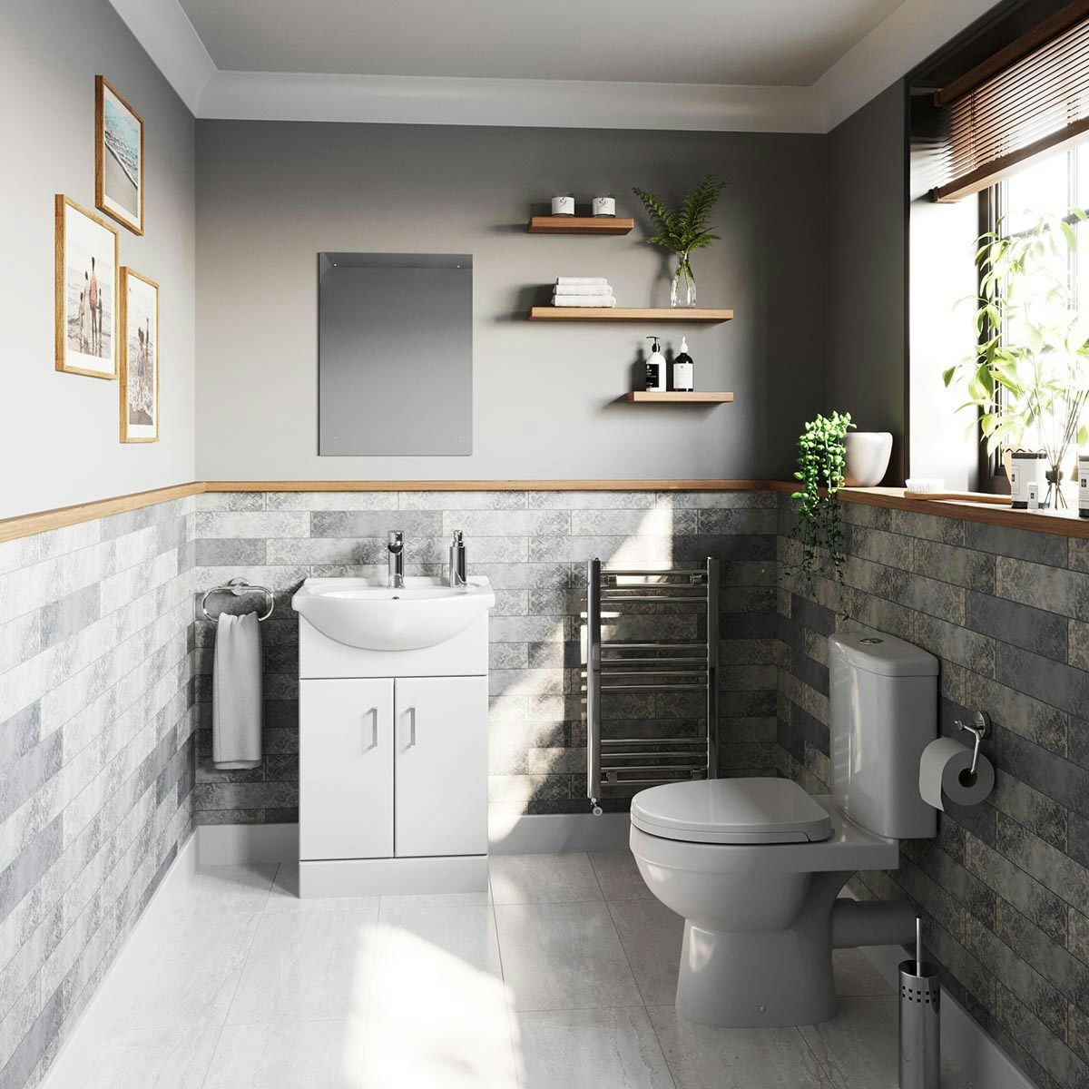 light grey small bathroom ideas