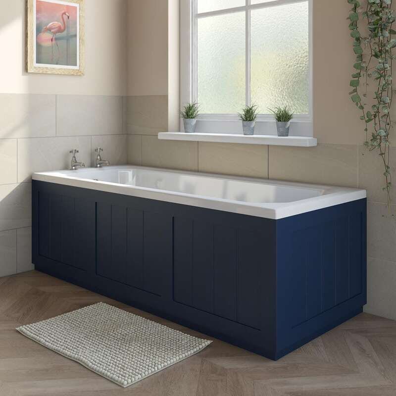 Orchard Dulwich navy wooden bath panel pack
