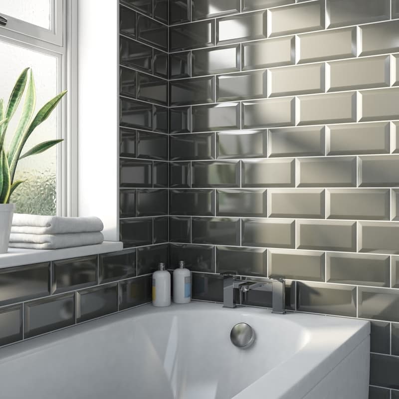 Grey Bathroom Ideas Victoriaplum Com - Grey Wall Tiles Bathroom Ideas