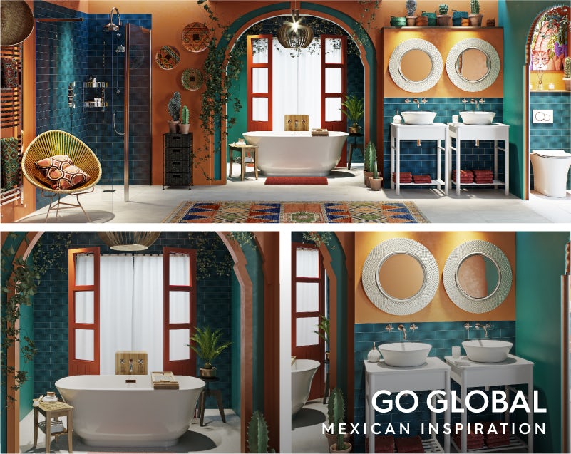 Get the look: Go Global—Mexican influence bathroom
