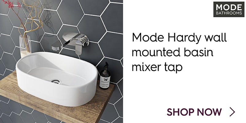 Mode Hardy wall mounted basin mixer tap