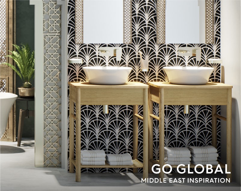 Get the look: Go Global—Middle East bathroom basin