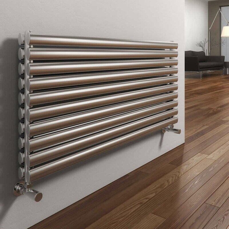 Reina Artena double brushed stainless steel designer radiator