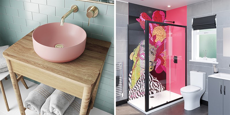 Colourful countertop basins and more