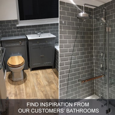 Customers' small bathroom inspiration