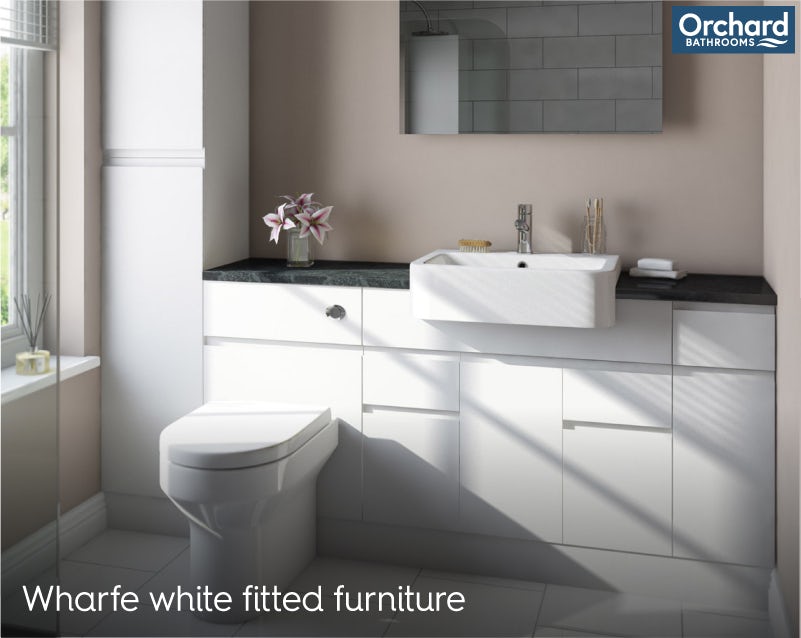 Wharfe white fitted furniture room
