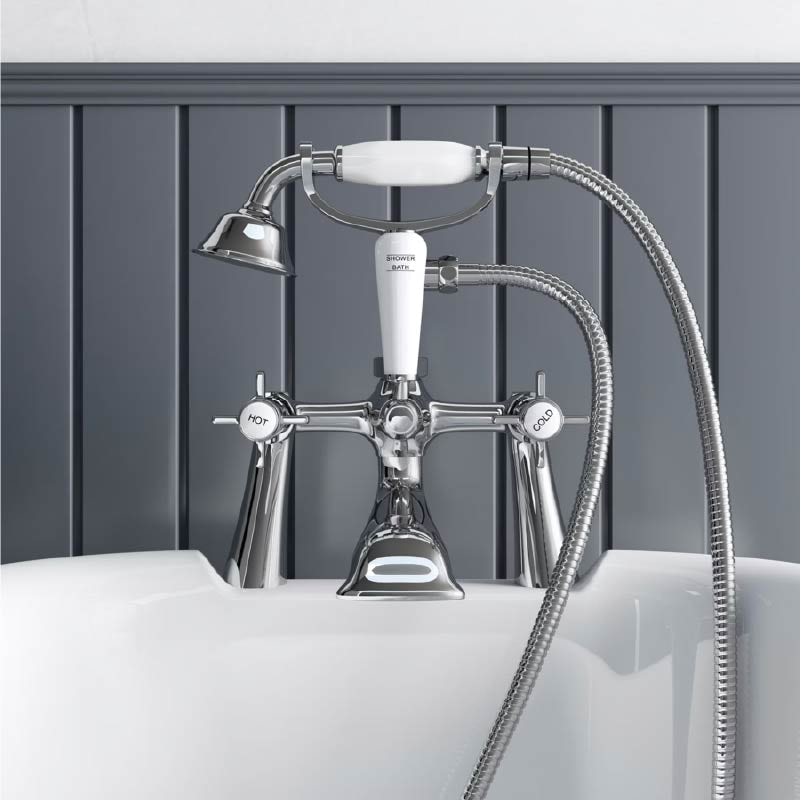 Orchard Dulwich bath shower mixer and standpipe pack