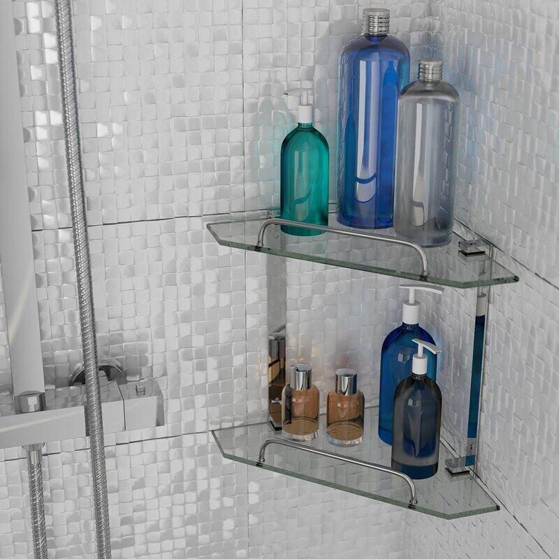 Corner shelves for bathroom renovations