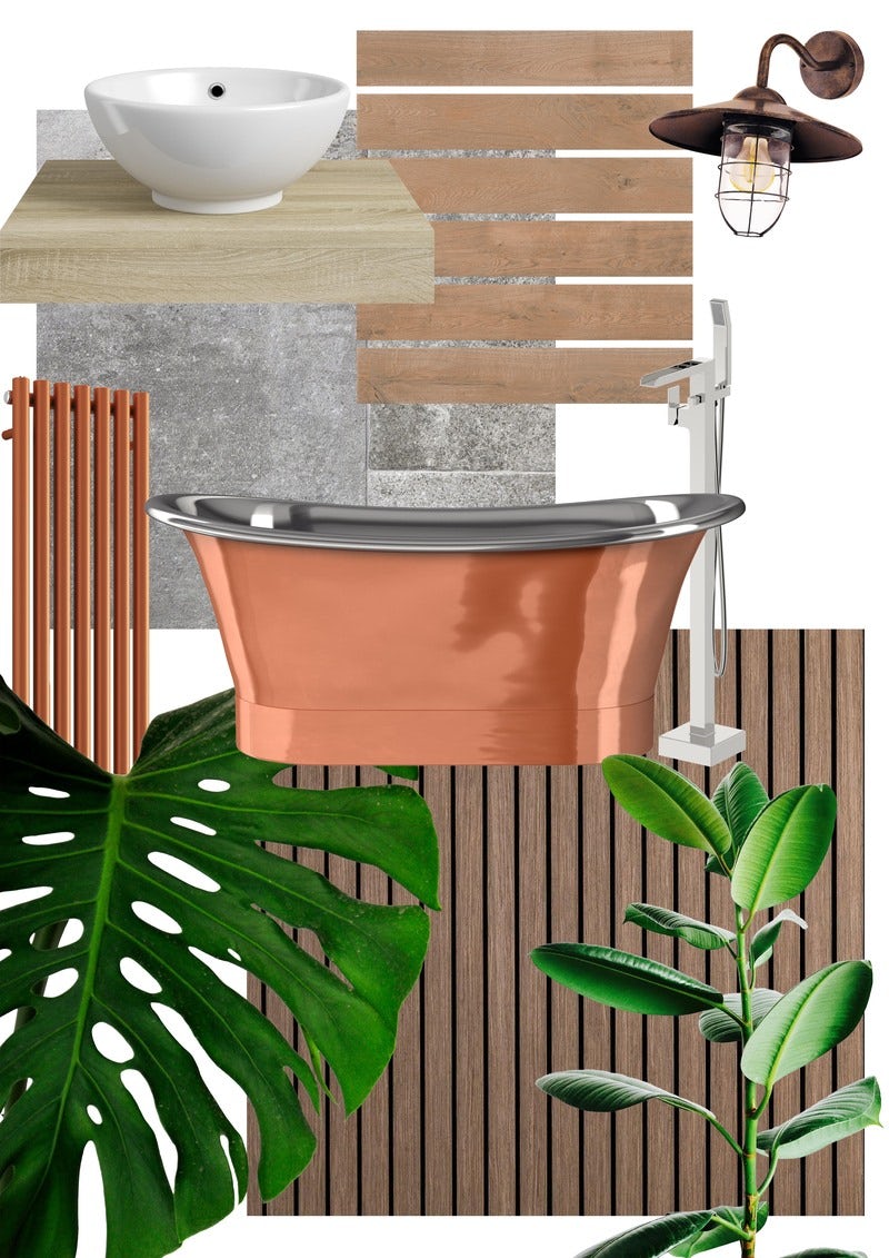 Go Alfresco! Outdoor bathing bathroom mood board