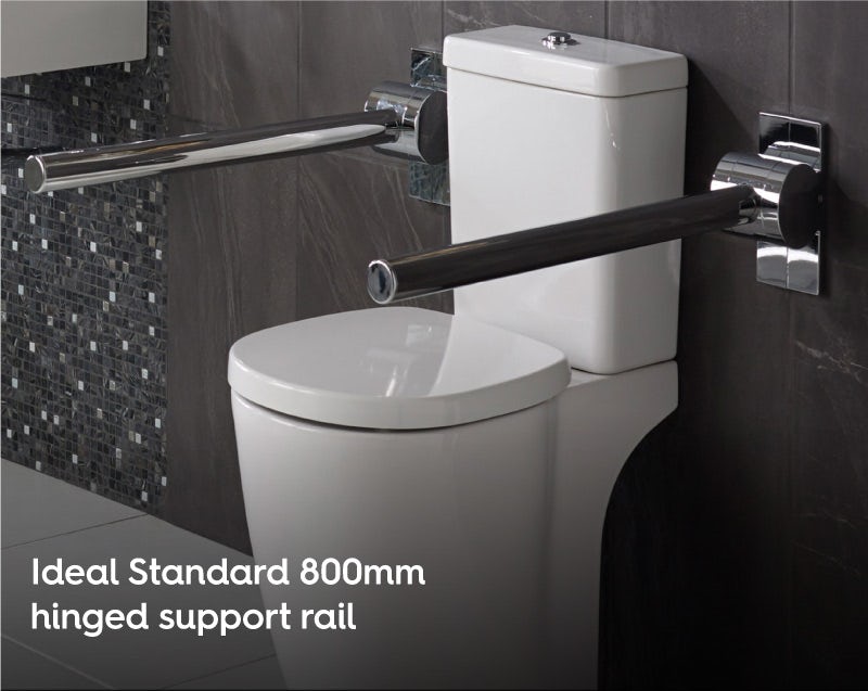 adjustable bathroom handicap rail