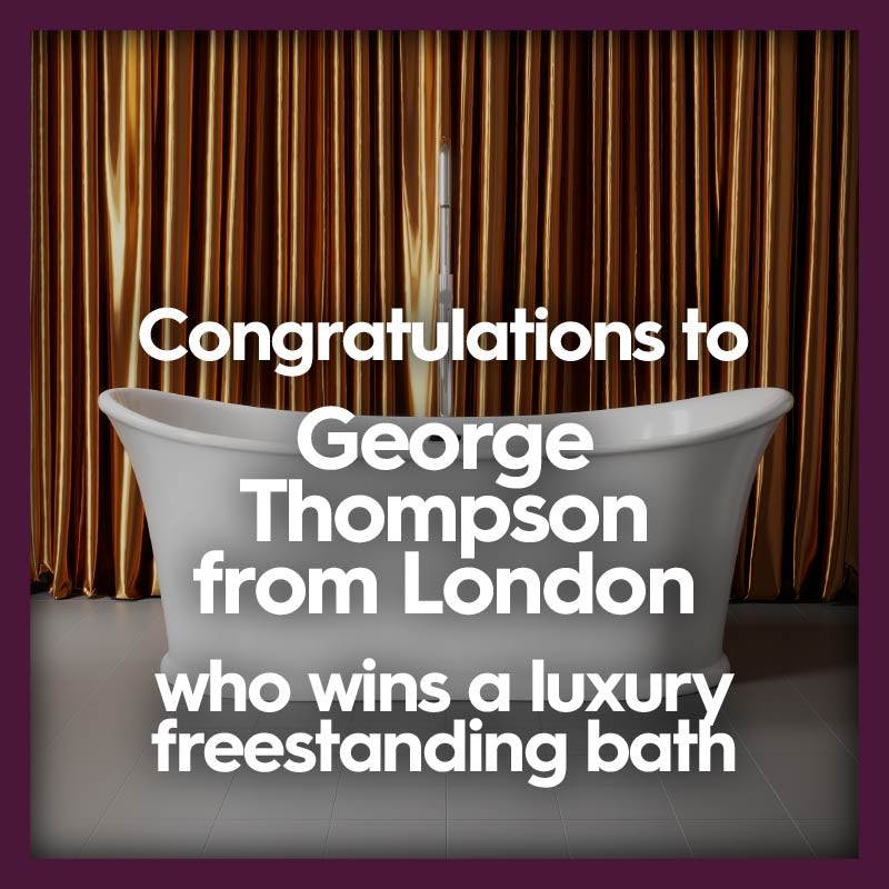Luxury freestanding bath winner