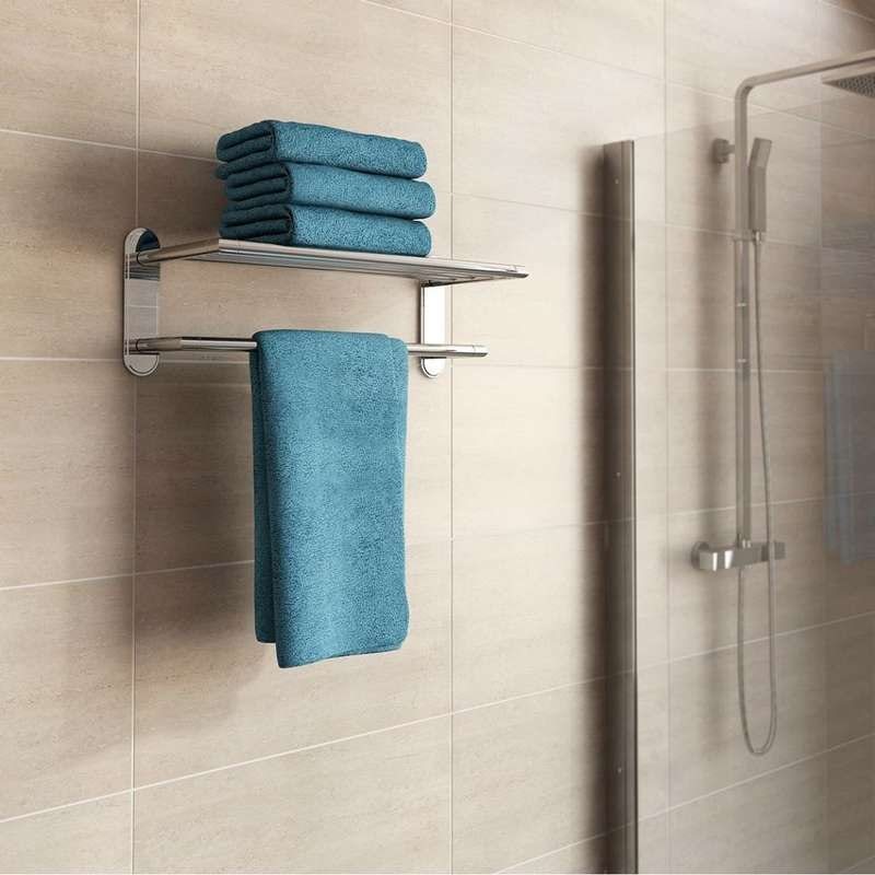 Options contemporary towel shelf