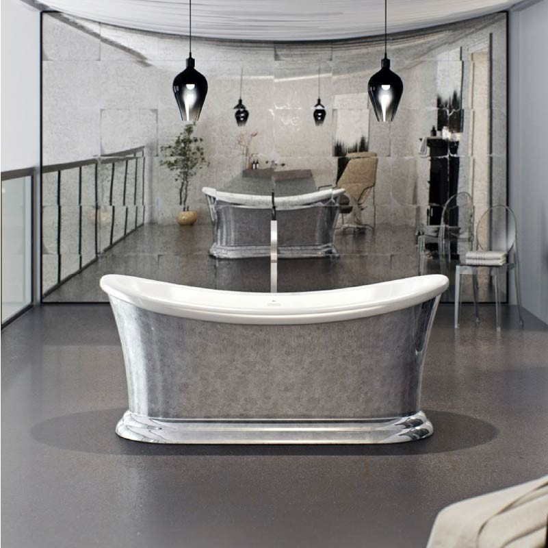 Belle de Louvain Charlet metallic effect freestanding bath