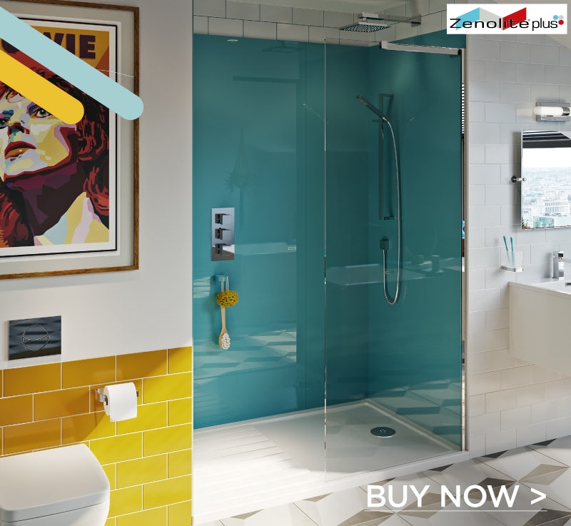 Zenolite plus water acrylic shower wall panel 2440 x 1220