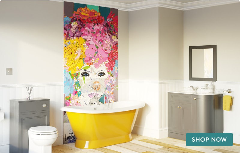 Louise Dear The Serenade Yellow bathroom suite with freestanding bath