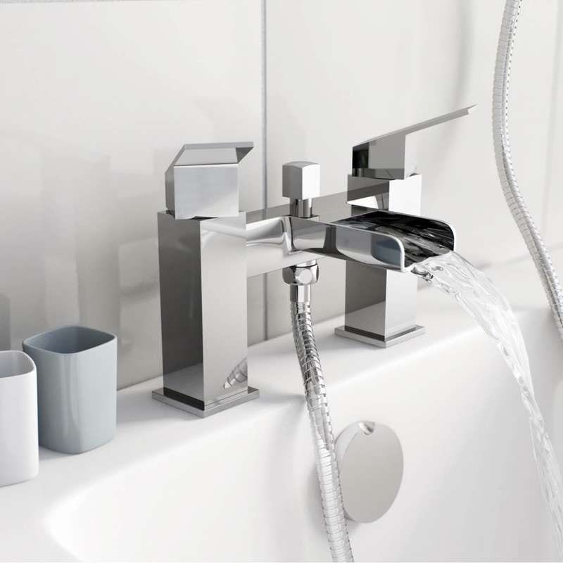 Wye waterfall bath shower mixer tap
