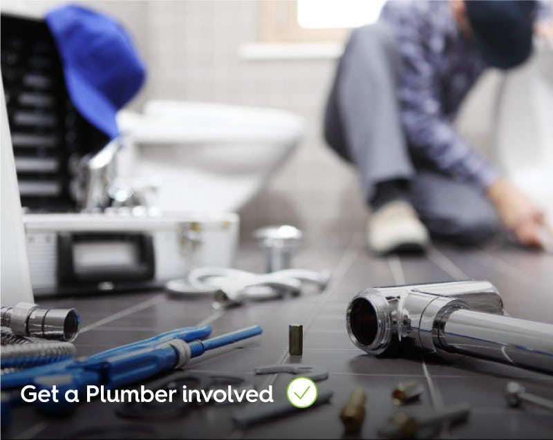 Get a plumber involved