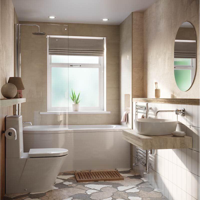 Modern Gray Bathroom Design Ideas · Fontan Architecture