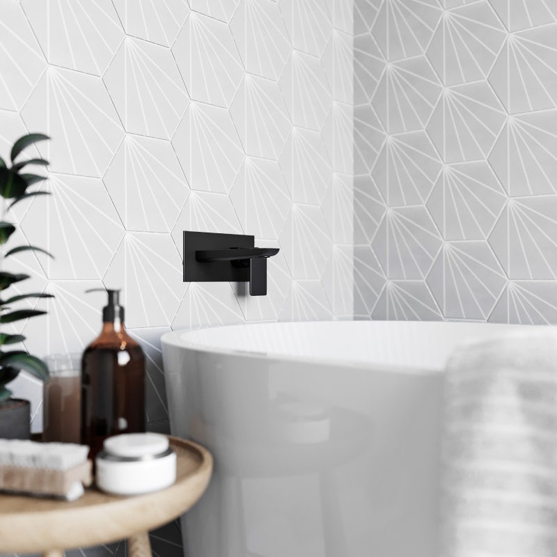 2023 bathroom trends: Geometric tiles
