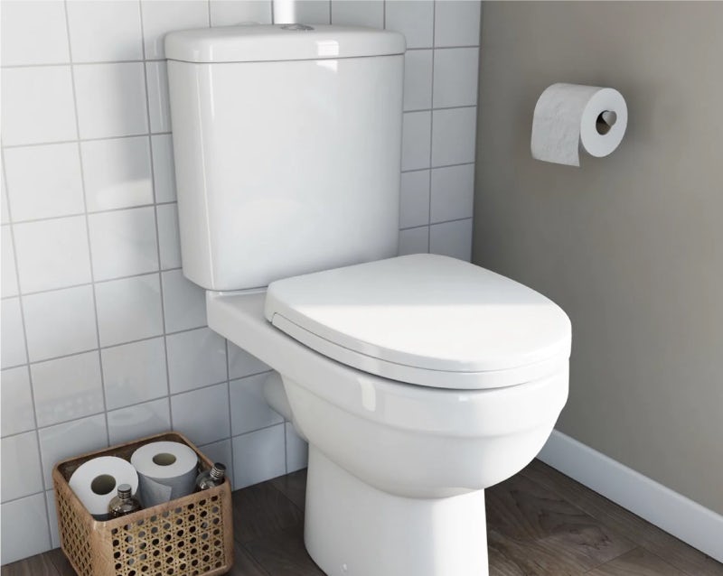 Orchard Eden close coupled toilet with soft close toilet seat