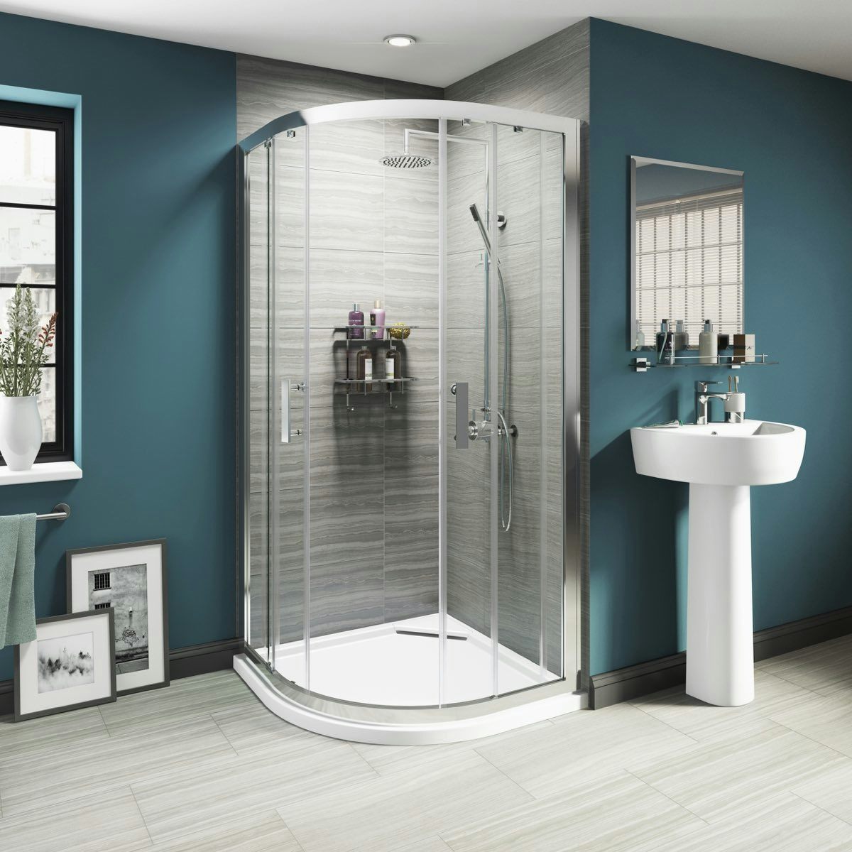 Luxury 8mm sliding quadrant shower enclosure