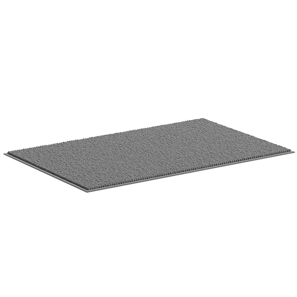 Accents dark grey chenille bath mat