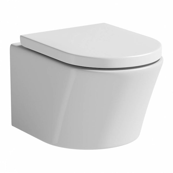 Tate hung toilet and wall hung basin suite