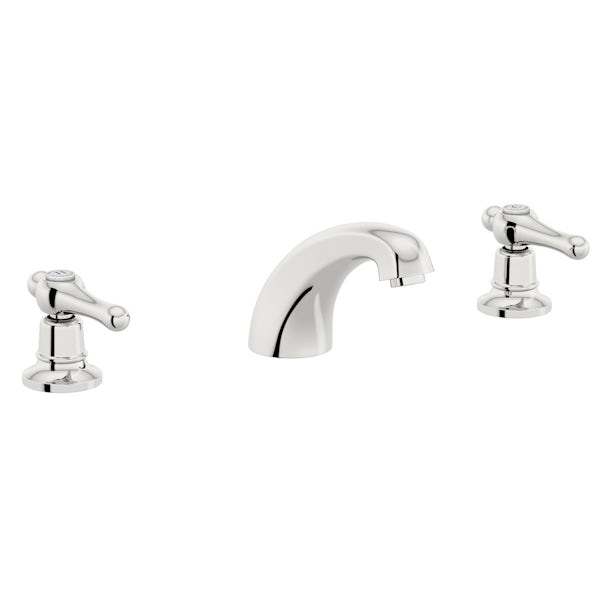 The Bath Co. Camberley lever 3 hole basin and bath shower mixer tap pack