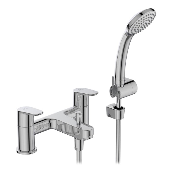 Ideal Standard Cerafine O dual control bath shower mixer tap with shower set